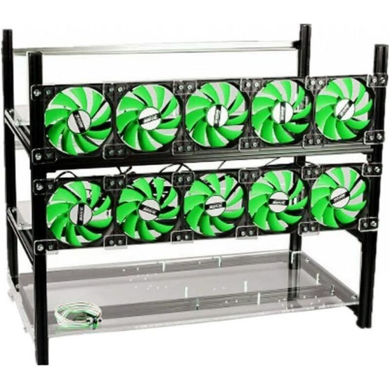 12 GPU Mining Frame - Black