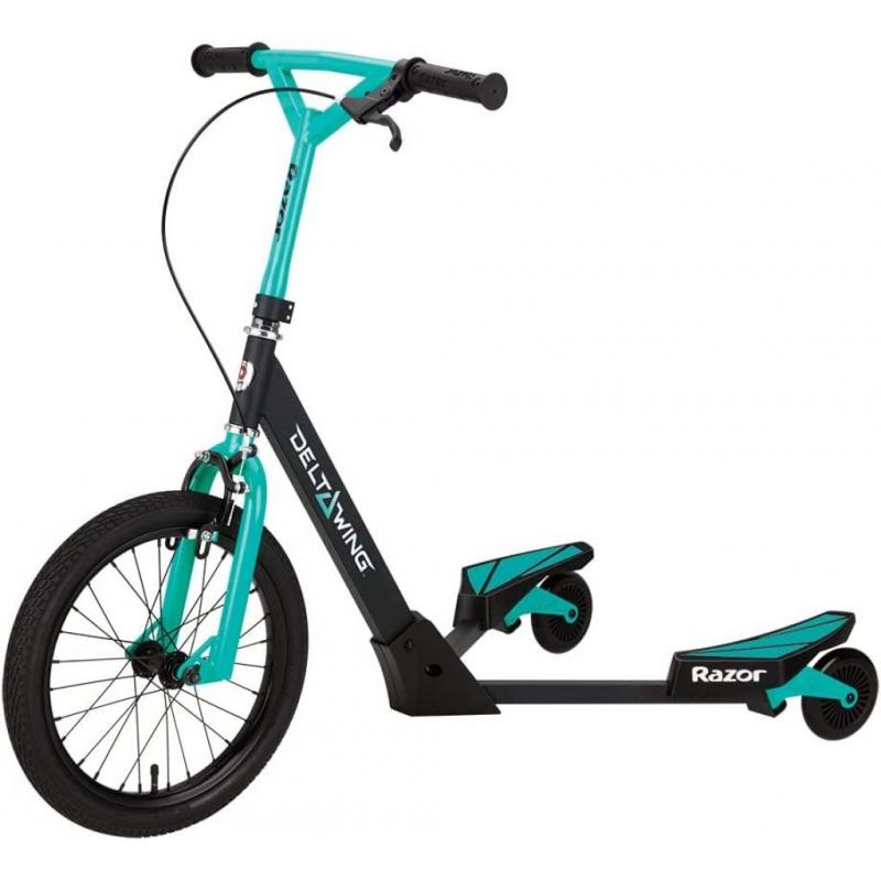 Razor Deltawing Scooter Black/Mint Green, One Size