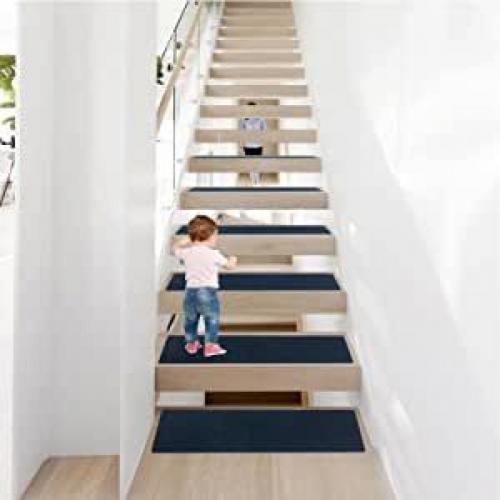 Umika Antislip Stair Mat (set of 14 navy blue)