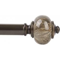 Kamanina Curtain Rod Marble Finial (72-144) inch