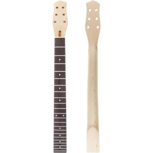 Electric Guitar Neck DIY With White Trapezoid Dot Inlays