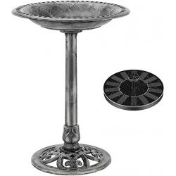 VivoHome Garden Bird Bathd & Pond Fountain Set Gray