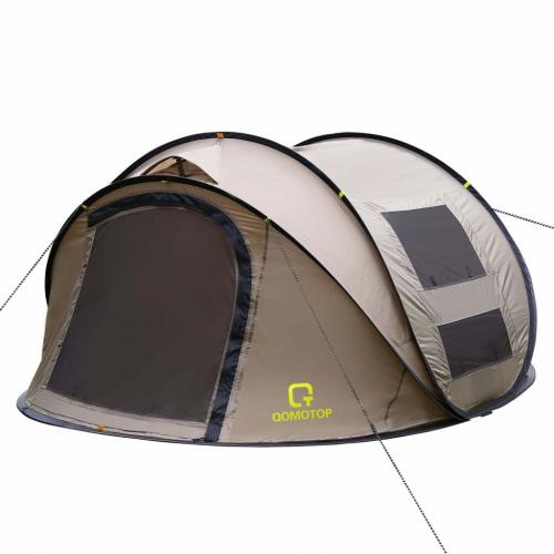 Qomotop Outdoor Waterproof 4 Person Tent