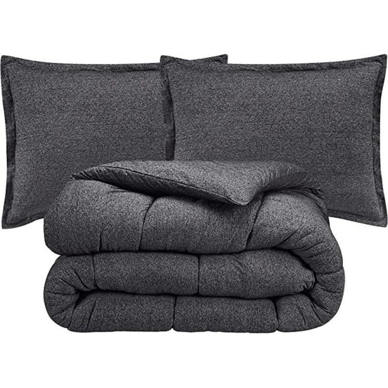 Columbia Cooling Soft Comfort 3 Piece Bedding Set - Queen Comforter -charcoal