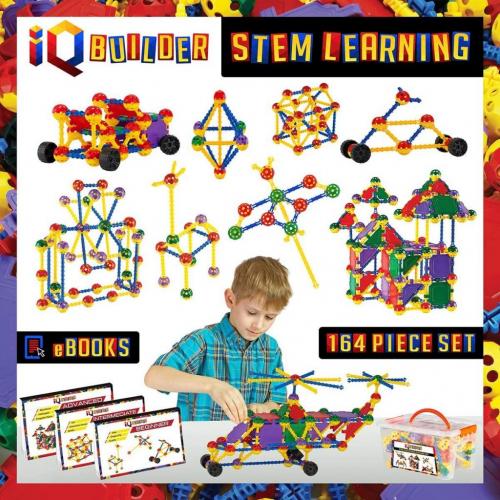 164-Part IQ Builder STEM Learning Toy Kit