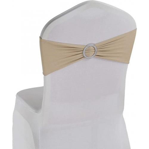 50 Piece Strech Spandex Chair Cover Slipcover - Beige