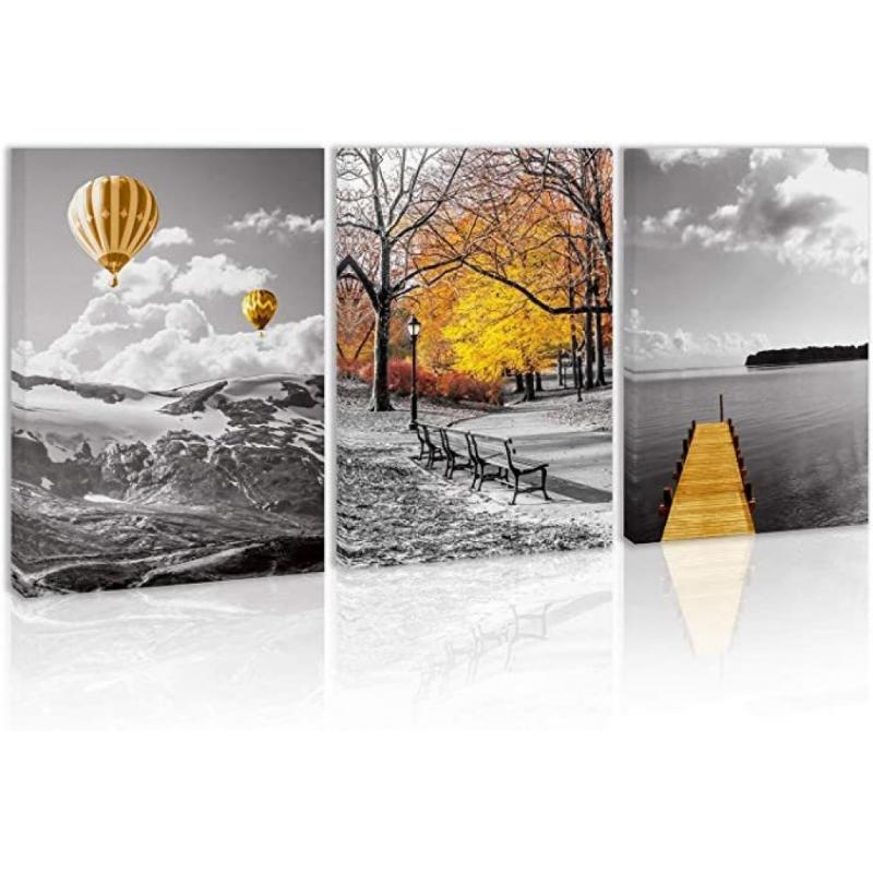 Scenery Canvas Prints Three Pack