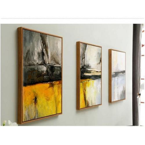 Yellow Black And White Home Living Canvas Print