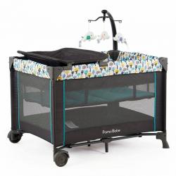 Kidsry Portable Playard Changing Station, Blue & Green