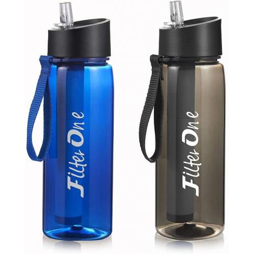 Filter One Personal Water Filter 1 bottle color blue