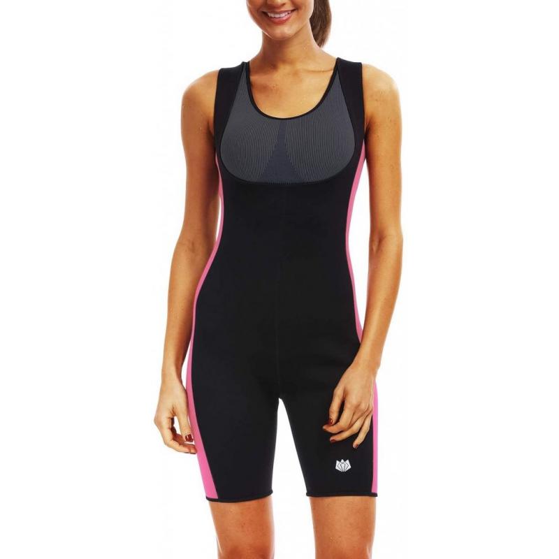 FitsT4 Women's Full Body Sauna Suit Without Sleeves, Medium