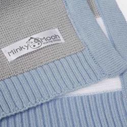 Minky Mooh Knitted Baby Blanket