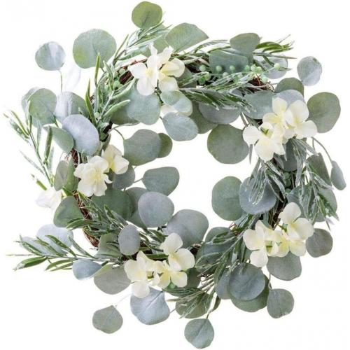 Green Eucalyptus Decor With White Flowers