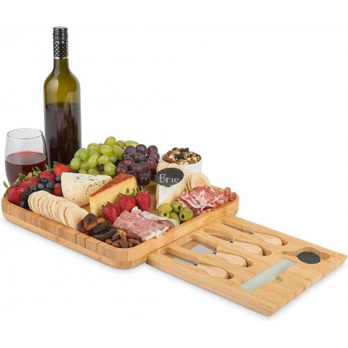 Charcuterie Platter with Cutlery Set
