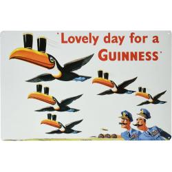 Lovely Day for Guinness Toucans Metal Sign