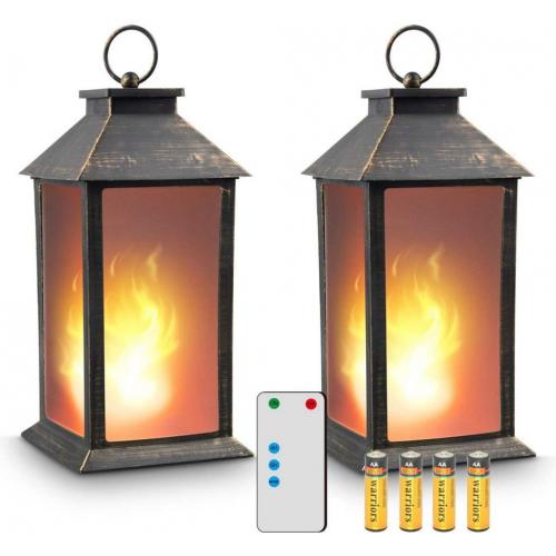13 Vintage Style Lantern (Set Of 2) with remote