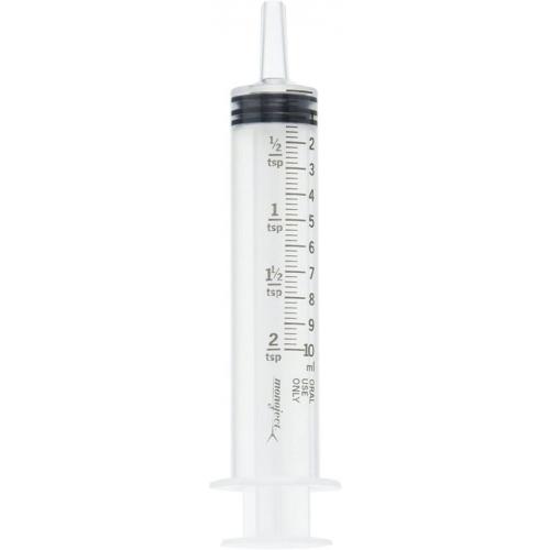 Kendall Monoject Oral Medication Syringes, Clear 10 Millileter/2 Teaspoons.