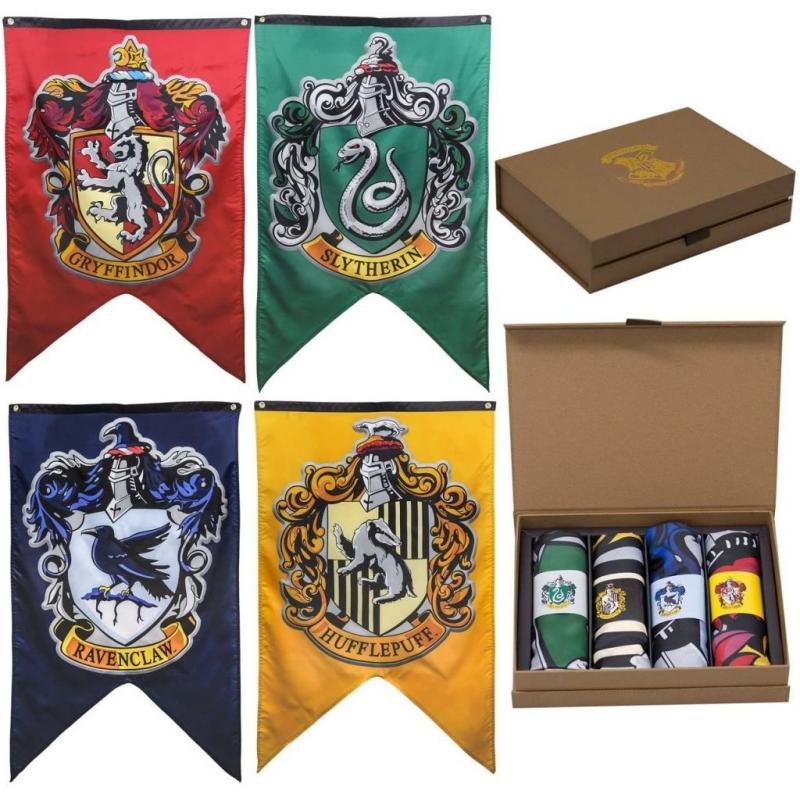 Harry Potter House Wall Shields Banner Gift Set - Set of 4 Houses