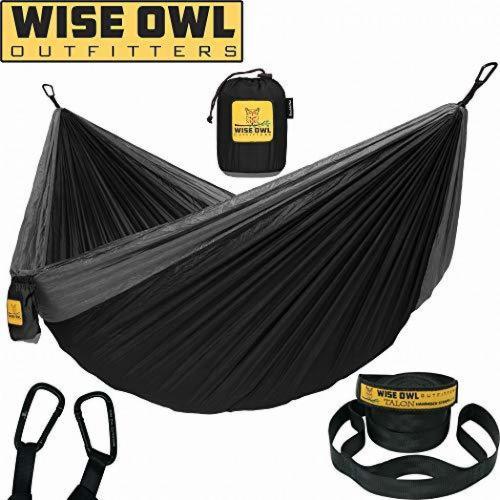 Wise Owl Outfitters Black and Grey Hammock