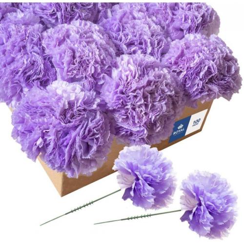 Royal Imports, 100 Lavender Silk Carnations