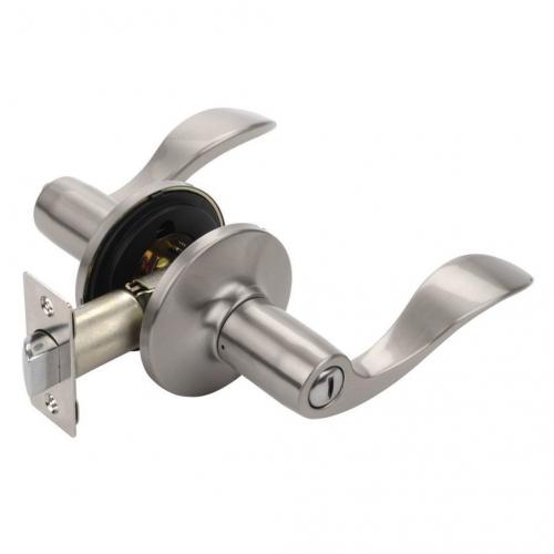 Dynasty Hardware HER-30-US15 Heritage Lever Privacy Set, Satin Nickel.  Non Handed Design - Fits Either Right or Left Hand Door.