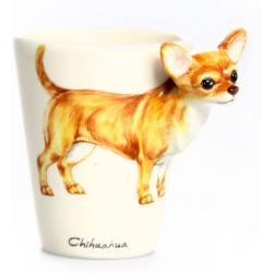 Blue Witch Short Hair 3D Chihuahua Mug