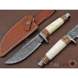 Coldland | 11.00 Hand Forged Damascus Steel Bowie Knife