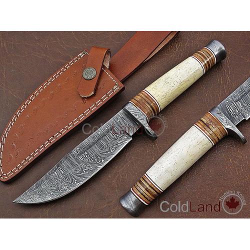Coldland | 11.00 Hand Forged Damascus Steel Bowie Knife
