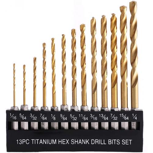 Comoware Titanium Drill Bit Set