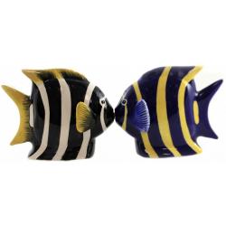 Angel Fish Magnetic Ceremic Salt and Pepper Shakers
