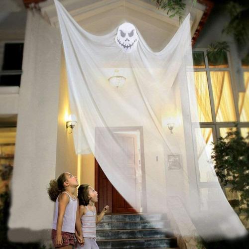 Wrightus 10ft Halloween Hanging Ghost Ornaments, White