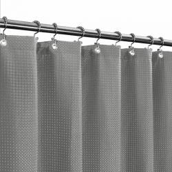 Barossa Waffle Weave Fabric Shower Curtain