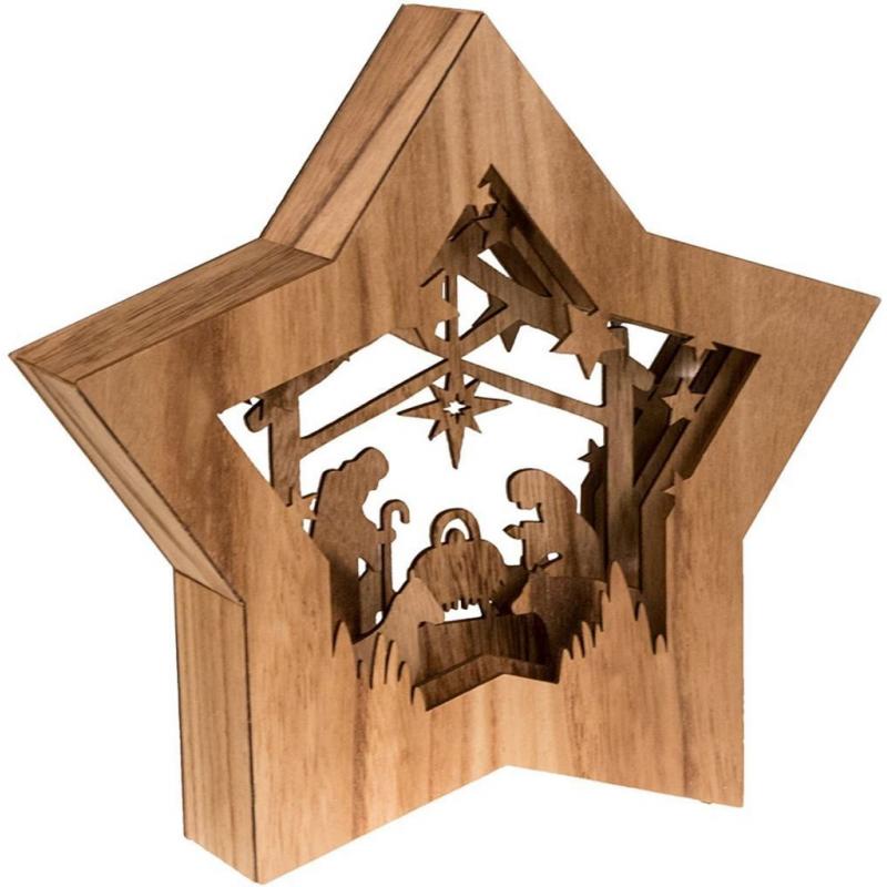 Clever Creations Star Shaped Nativity