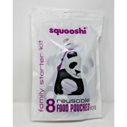 Reusable Food Pouches by Squooshi (Family Starter Kit 8 pieces)