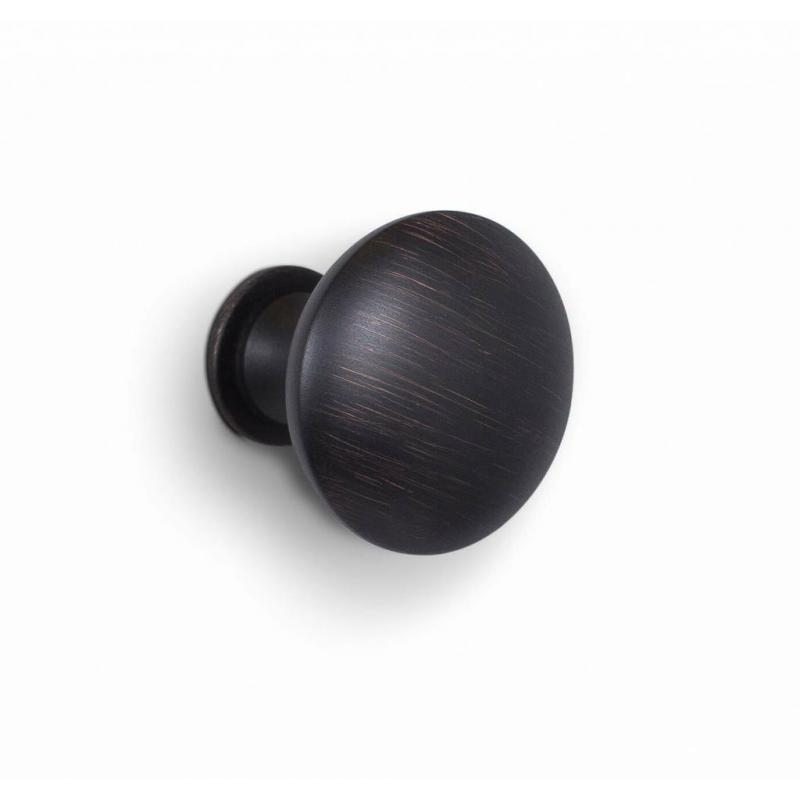 1.25 Diameter Cabinet Knobs, Oil Rubbed Bronze, 10- Pack - Birdrock Home Modern