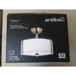 Artika SUB-C2 Subway SFM Semi-Flushmount, Chrome