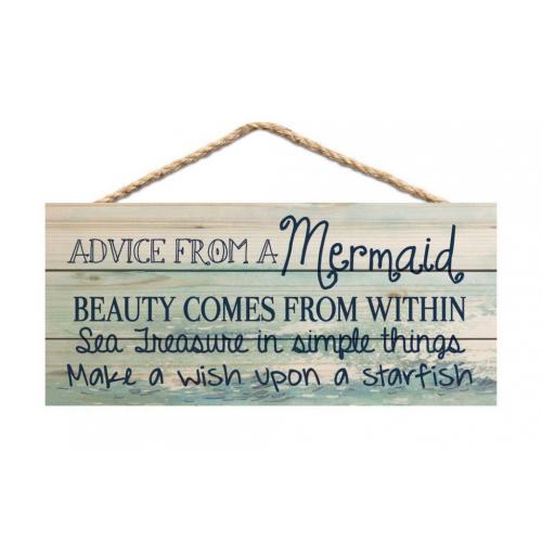 Advice From a Mermaid String Sign