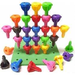 Peg Board Stacking & Building Toys