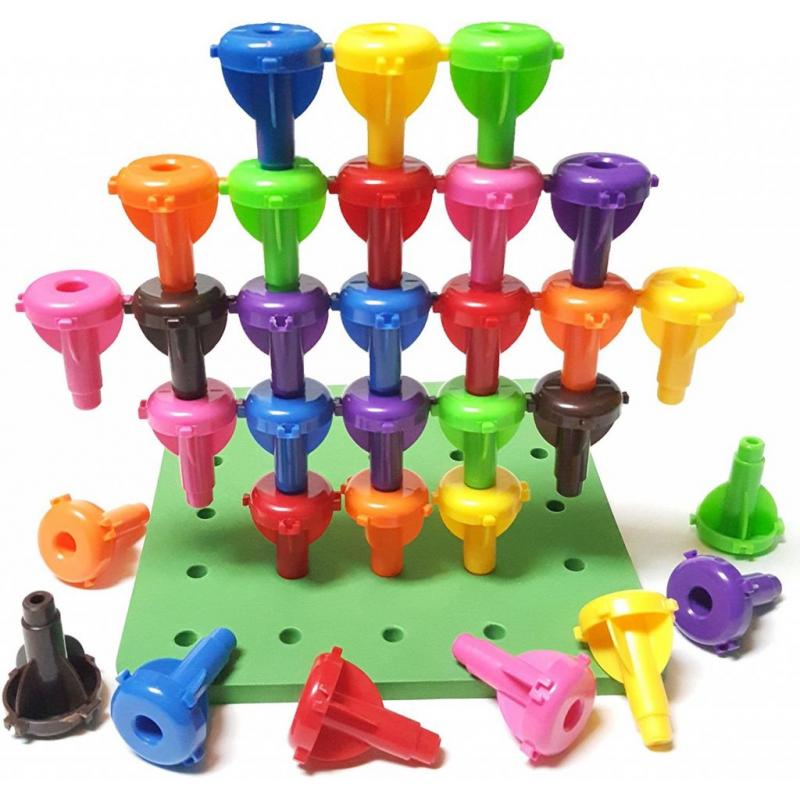 Peg Board Stacking & Building Toys