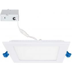 Maxxima 6 Inch Dimmable Slim Square Led Downlight 900 Lumens, Daylight 5000k