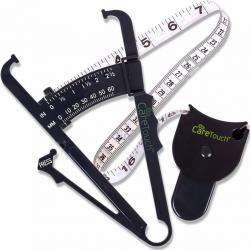 Care Touch Skinfold Body Fat Caliper Set (tape Measure Included)