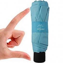 Mini Travel Sun&rain Umbrella - Light Compact Parasol with 95% UV Protection for Men Women by Nooformer