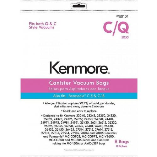 Kenmore Vacuum Bag, Type C and Q, 8-Pack