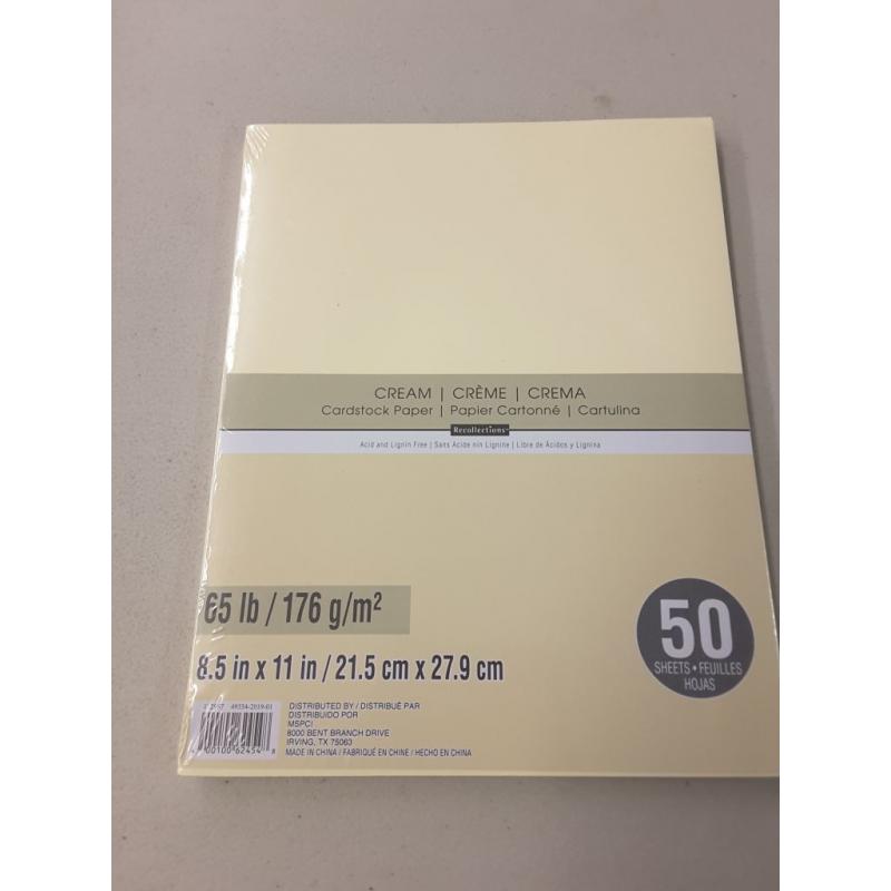 Cardstock Paper - Recollections