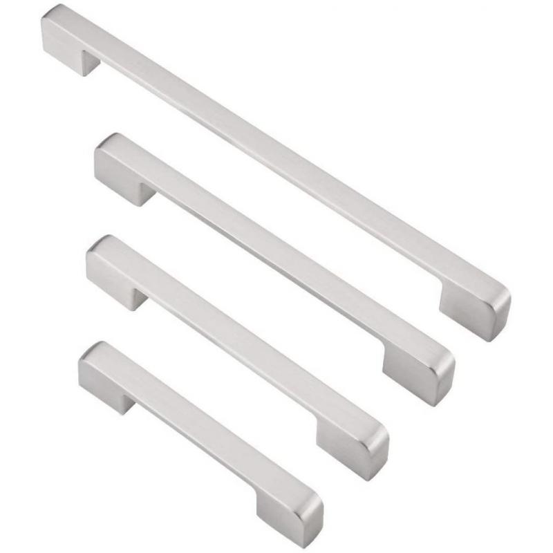 Insir Brushed Nickel Cabinet Handles Nickel Drawer Pulls Pack of 5 Modern Cabinet Hardware (3.75inch(96mm))