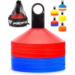 Pro Disc Cones (set of 50) - Includes Top 15 Drills Ebook, Red and Blue