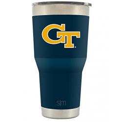 Simple Modern Georgia Tech University 30oz Cruiser Tumbler - Vacuum Insulated Stainless Steel Travel Mug - GT Yellow Jackets Tailgating Hydro Cup College Flask