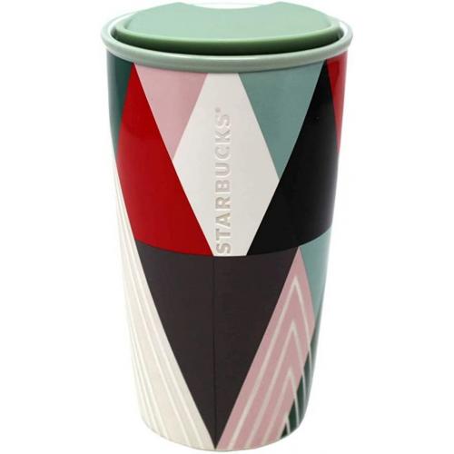 Holiday Traveler 12 Ounces Double Wall Ceramic 2017 Trees