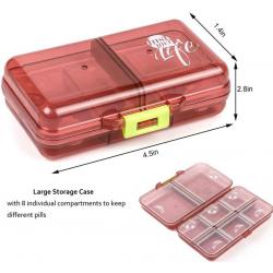 Adromy Pill Box, 8 Compartments