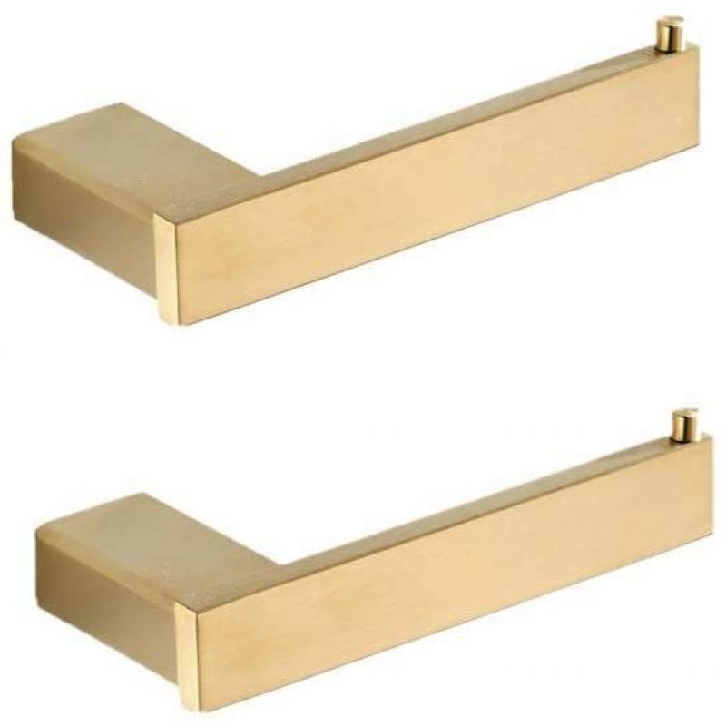 Aotake Gold Brushed Toilet Paper Holder Set (paper Holder 2)